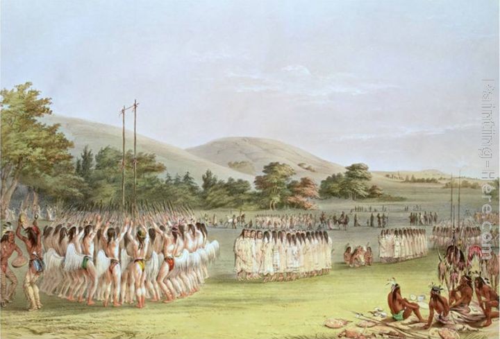 George Catlin Choctaw Ball-Play Dance